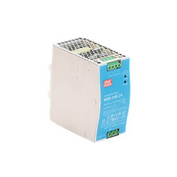Fuente de Poder Industrial de 240W, salida 24Vcc, 10A, para montaje Riel Din
