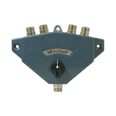 Switch Coaxial de Servicio Pesado para 4 Antenas, N Hembras
