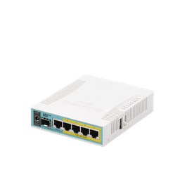 (hEX PoE) Routerboard 5 puertos Gigabit Ethernet PoE 802.3at, 1 Puerto USB