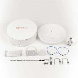Antena Direccional Parabólica / 27 dBi / 4.9-7.2 GHz / Dual Polaridad Slant 45°/90° / 39.6 cm / Radomo Integrado