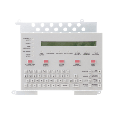 Teclado con Pantalla LCD de 80 Caracteres / para CPU2-640 y NFS-320 de NOTIFIER / Texto en Inglés