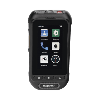 RugGear Radio PoC LTE, IP68 Resistente al Agua, Pantalla Táctil 3", Compatible con NXRadio y TASSTA