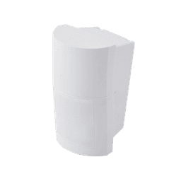 Detector de Movimiento Pasivo / Inalambrico (alimentación) / Altura de montaje 0.8m a 2.7 m  ajustable  / 100% Exterior / Compatible con cualquier panel de alarma