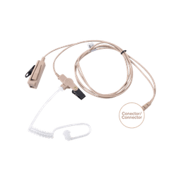 Kit de Micrófono-Audífono profesional de 2 cables Motorola MOTOTRBO: APX1000-8000 XPR6100-6550, MTP850S,MTP6550/6750