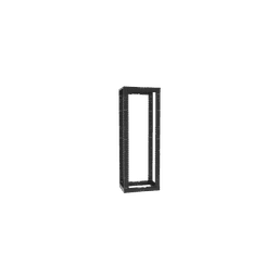 Rack de Cuatro Postes Estándar de 19", Rieles Con Orificio Para Tuerca Enjaulada, Profundidad Ajustable de 23 a 42 in, 45 Unidades de Rack, Color Negro