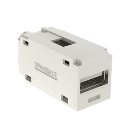 Módulo Acoplador USB 2.0, Hembra a Hembra, Tipo Mini-Com, Color Blanco Mate