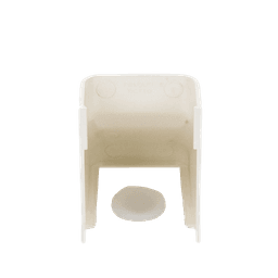 Conexión para techo falso/entrada, para uso con canaleta LD10, material ABS, Color Blanco Mate