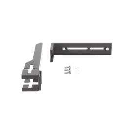 Soporte en L Para Canaletas FiberRunner 4x4 o 6x4, Para Instalación en Riel de Charola Tipo Escalerilla, Color Negro