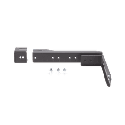 Soporte en L Para Canaletas FiberRunner 4x4 o 6x4, Para Instalación en Riel de Charola Tipo Escalerilla, Color Negro