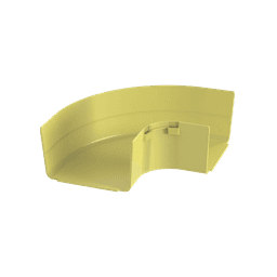 Ángulo Recto a 90º Horizontal, Para Canaletas FiberRunner™ 6X4, Color Amarillo