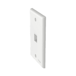 Placa de Pared Vertical, Salida Para 1 Puerto Keystone, Color Blanco