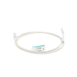 Cable de parcheo UTP Categoría 6, con plug modular en cada extremo - 1.5 m. - Blanco Mate