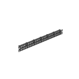 Panel de Parcheo Modular de Alta Densidad, Keystone (Sin Conectores), Identificación con Etiqueta Adhesiva, de 48 Puertos en 1 UR