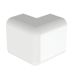 Esquinero exterior, para uso con canaleta LD10, material ABS, Color Blanco
