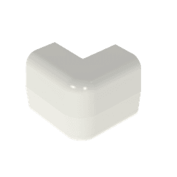 Esquinero exterior, para uso con canaleta LD5, material ABS, Color Blanco Mate