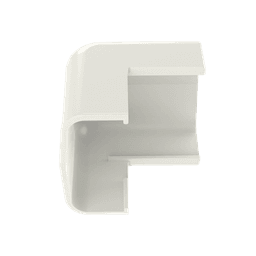 Esquinero exterior, para uso con canaleta LD5, material ABS, Color Blanco Mate