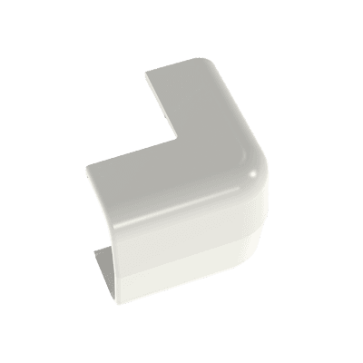 Esquinero exterior, para uso con canaleta LD5, material ABS, Color Blanco Mate