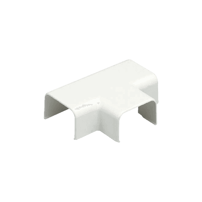 Conexión en "T", para uso con canaleta LD5, material ABS, Color Blanco Mate