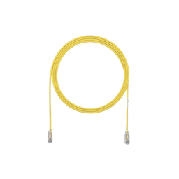 Cable de Parcheo TX6, UTP Cat6, Diámetro Reducido (28AWG), Color Amarillo, 3ft 