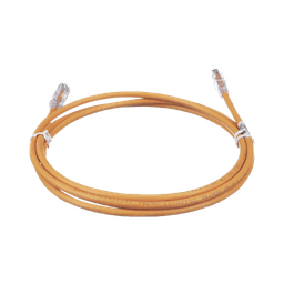 Cable de Parcheo TX6, UTP Cat6, 24 AWG, CM, Color Naranja, 7ft