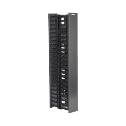 Organizador Vertical NetRunner, Doble (Frontal y Posterior), de 22.5 UR, 4.9in de Ancho, Color Negro