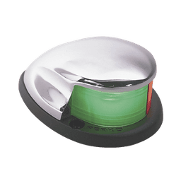 Luz Bi-Color de Montaje Horizontal con Carcasa Cromada para Embarcaciones a Motor Menores de 20 Metros 