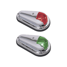 Set de Luces de Navegación Verticales con Carcasa de Acero Inoxidable Pulido para Todo Tipo de Embarcación Menores de 12 Metros