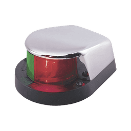 Luz Bi-Color con Carcasa Cromada para Embarcaciones a Motor Menores de 12 Metros