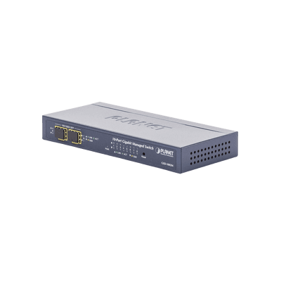 Switch Administrable de Escritorio 8 puertos Giga + 2 puertos SFP
