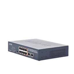 Switch PoE No Administrable, Modo Extendido Hasta 250 m, 10 Puertos 10/100/1000 Mbps, 8 Puertos PoE 802.3af/at, 2 Puertos Uplink, Hasta 120 W