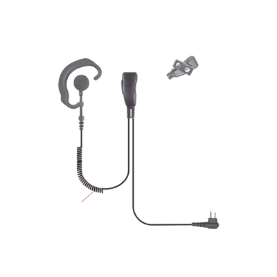 Micrófono de solapa de gancho suave para radios  HYT TC-508, TC-518, TC-580, TC-610, TC-620, TC-700/EX, PD502, PD562, PD-400 Series