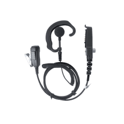 Micrófono de solapa y audífono ajustable al oído para KENWOOD Serie 80/ 90/ 140/ 180/ NX200/ 410. Compatible con VOX de la serie 180 y NX200.