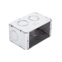 Caja (Chalupa )  Multigang de 1 Gang/ Profundidad de  2-1/2"/ 8 TKO (1/2" y 3/4").
