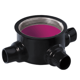 Caja para Áreas Peligrosas con Tapa Tipo GRT de 3/4" (19 mm)/ Con Recubrimiento de PVC e interior de Uretano.