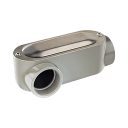 Caja Oval Roscada tipo LR de 1/2" (12.7 mm) / Incluye tapa y tornillos.
