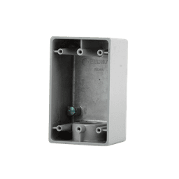 Caja Condulet FS de 1" (25.4 mm) con una boca a prueba de intemperie.