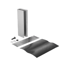 Montaje "U" para Puertas de Vidrio/ 3/4" de Grosor/ Para Chapas Magnéticas de 1200 lbs./ Ajuste por Opresores