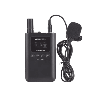 Kit para guia turistico de 1 transmisor y 10 receptores