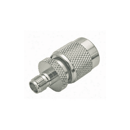 Adaptador en Línea, de Conector SMA Hembra a TNC Macho, Níquel/ Oro/ Teflón.
