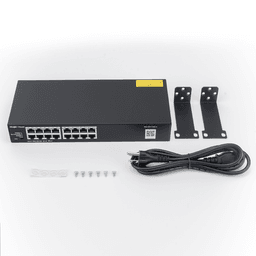 Switch no administrable, Visible en la Topología en la Nube, con 16 puertos Gigabit