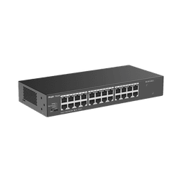 Switch no administrable, con 24 puertos Gigabit, Visible en la Topología