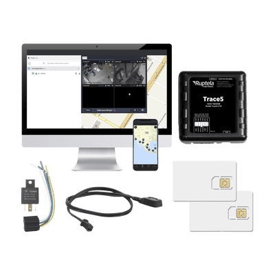 Kit de Localizador Vehicular 2G y 4G/ Rastreo / Conducción eficiente / Deteccion de Jammer / Registro de conductores / Relay + Botón de pánico + EPCOMGPSANUAL + SIM500MB2Y 