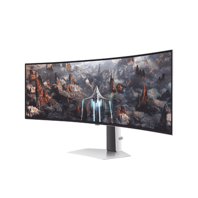 Monitor Gamer 49" Odyssey OLED Dual QHD 5120x 1440 / Relacion 32:9 / HDMI/DP/USB Hub / Actualizacion 240Hz / tiempo de respuesta 0.03ms /AMD FreeSync Premium Pro