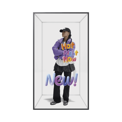 Pantalla Spatial Signage 85" / 4K UHD 2160x3840 / 3D Virtual sin Gafas / Compatible con VXT / 500 nits / 24/7 / WiFi-BT 