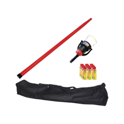 Kit De Prueba De Detectores De Humo, Incluye Pértiga Telescópica SOLO-100 4.6m, Dispensador SOLO-330 4", 12 Latas De Humo M8 y Bolsa De Transporte SOLO-604