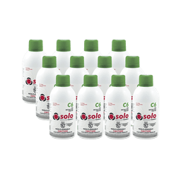 Paquete De 12 Latas De Gas Genuino De Monóxido De Carbono (CO) De Uso Manual o En Dispensadores SOLO-330/SOLO-332