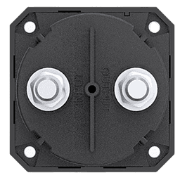 Interruptor Desconexión Batería Monocircuito ON/OFF, 275A DC Continuo, 900A DC Arranque, Terminales Cobre Estañado, IP68, Montaje Superficie/Panel, Cumple ABYC/UL/SAE