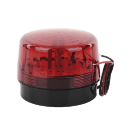 Luz Estroboscópica LED (35) / Patrones de Parpadeo Ajustables / 8 Patrones / Batería de Respaldo / 12-24 Vcc/Vca / Resistente al Clima IP66/IP55