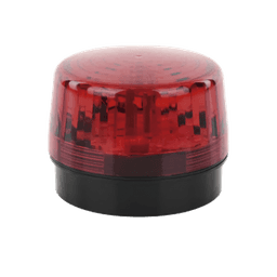 Luz Estroboscópica LED (35) / Patrones de Parpadeo Ajustables / 8 Patrones / Batería de Respaldo / 12-24 Vcc/Vca / Resistente al Clima IP66/IP55