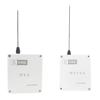 KIT de Transmisor - Receptor inalámbrico / Distancia máxima de transmisión 2500 metros (Linea de vista) / Receptor con 4 salidas